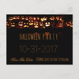 Cartão Postal De Anúncio Partido Personalizado Do Halloween Salve O Pumpkin