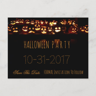 Cartão Postal De Anúncio Partido Personalizado Do Halloween Salve O Pumpkin