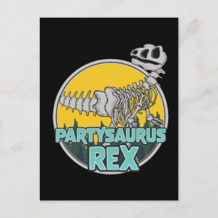 Cartão Postal De Anúncio Partysaurus Rex