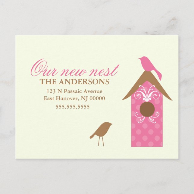 Cartão Postal De Anúncio Pássaros Anunciam Movimentação (Frente)