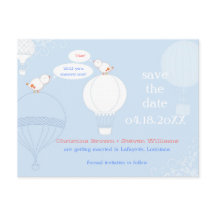 Pássaros do Amor em Balões Aéreos Salvem a Data