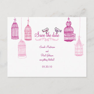 Cartão postal de anúncio "Pássaros do Jardim"