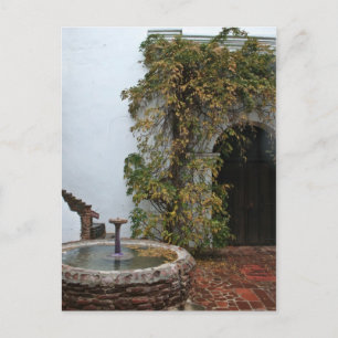 Cartão Postal De Anúncio Pátio espanhol