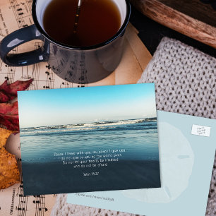 Cartão Postal De Anúncio Paz em Tempos de Arroz Cristã