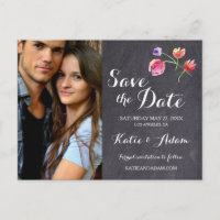 Personalizado, Foto Salve a data, Rústico