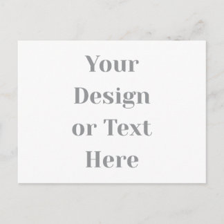 Cartão Postal De Anúncio Personalizável Seu Design ou Texto Aqui Personaliz