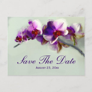 Cartão Postal De Anúncio Pintura Rápida Orquídea Salva O Cartão De Casament