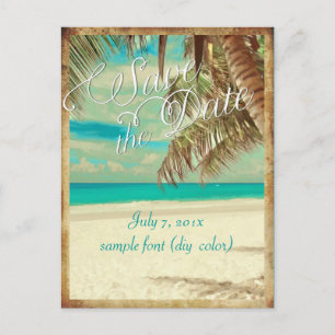 Cartão Postal De Anúncio PixDezines/salve a data/vintage hawaii