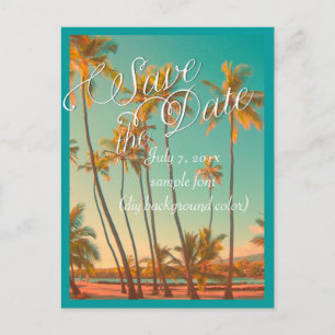 Cartão Postal De Anúncio PixDezines/salve a data/vintage hawaii