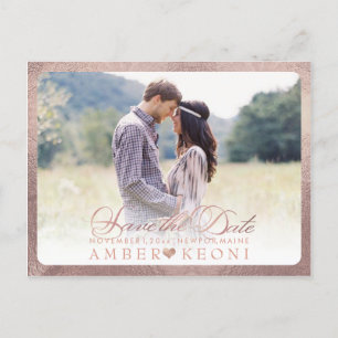 Cartão Postal De Anúncio PixDezines Salve o Dia/Fancy Script