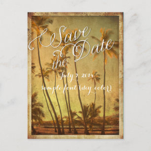 Cartão Postal De Anúncio PixDezines/save the date/Havaí antigo