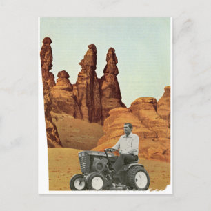 Cartão Postal De Anúncio Plano de sega danificado -