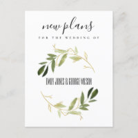PLANO NOVO CASAMENTO ELEGANTE COROA FOLHAGEM VERDE