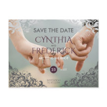 Plum Barroco Chandelier Casamento Salvar Data