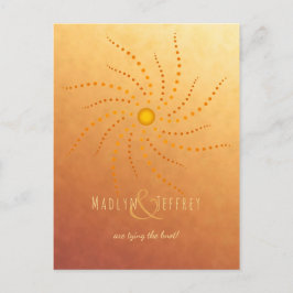 Cartão Postal De Anúncio Pôr do sol sombreado pontos ensolarados mandala sa