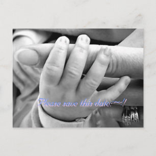 Cartão Postal De Anúncio Por favor, salve esta data:~!, salve esta...