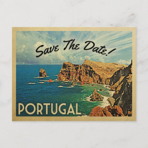 Cartão Postal De Anúncio Portugal Salve A Data Português Madeira