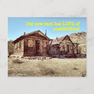 Cartão Postal De Anúncio Possibilidades de front-yard Mudança engraçada de