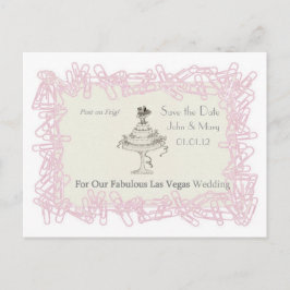 Cartão Postal De Anúncio POSTE NO FRIG RECORDANTE! Salve a data para Las Ve