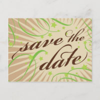 Poster Rustic: Verde da Apple Salve a Data