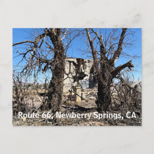 Cartão Postal De Anúncio Prédio Abandonado, Rota 66, Newberry Springs, CA