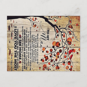 Cartão Postal De Anúncio Presente do meu Marido Carta para Ele