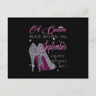 Cartão Postal De Anúncio Presentes de Aniversário   Uma Rainha Nasceu Em Se