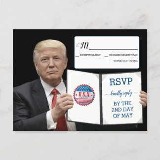 Cartão Postal De Anúncio Presidente Trump 📜 Personalidade Patriótica De Ca