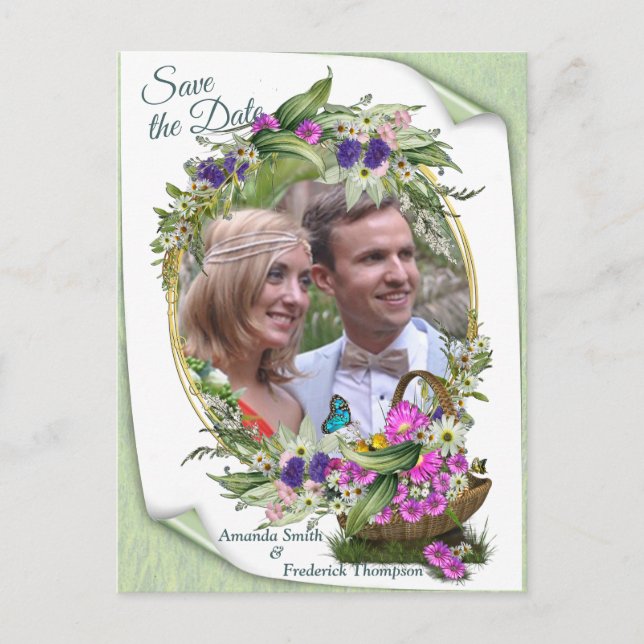 Cartão Postal De Anúncio Primavera de Verão (Frente)