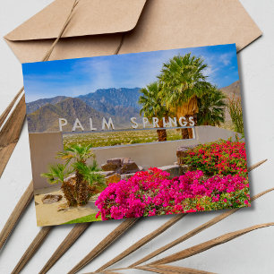 Cartão Postal De Anúncio Primaveras Palm California Weding Date