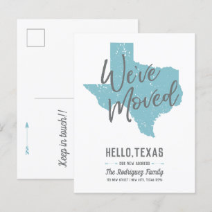 Cartão Postal De Anúncio Purist Blue Movemos - Texas