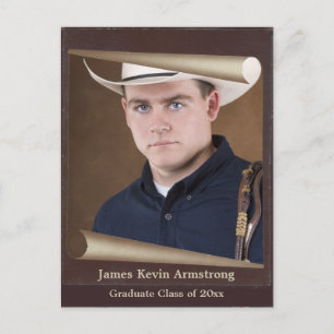 Cartão Postal De Anúncio Quadro de Foto Antigo Rústico Salvar a Data