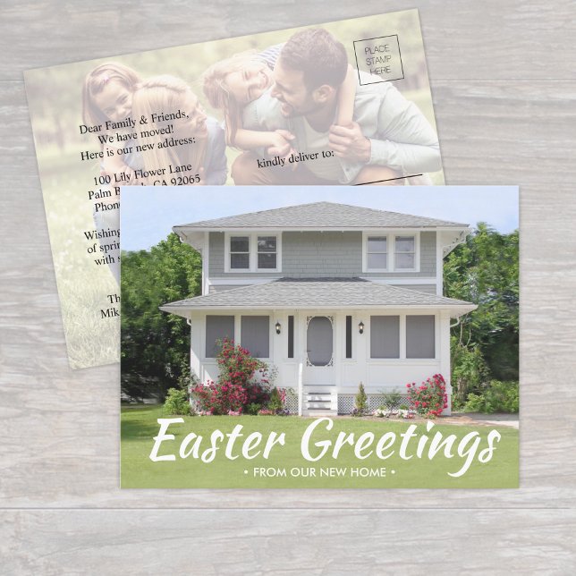 Cartão Postal De Anúncio Qualquer Alteração de Texto da Páscoa de Endereço  (Criador carregado)