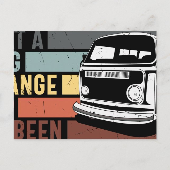 Cartão Postal De Anúncio Que longa viagem estranha ela foi (Frente)