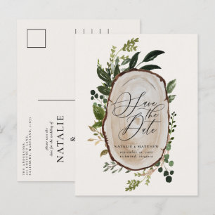 Cartão Postal De Anúncio Queda do casamento rústico e elegante da fazenda