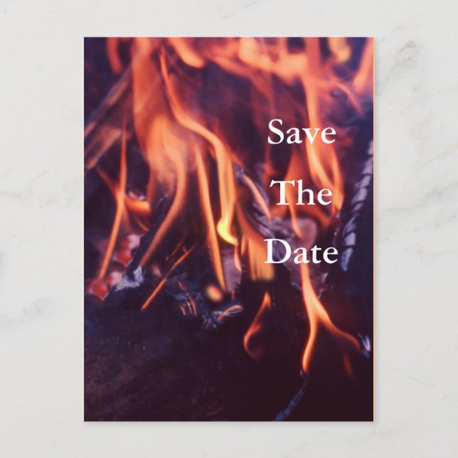 Cartão Postal De Anúncio Queimando (Frente)
