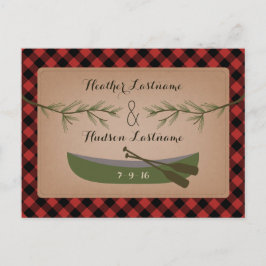 Cartão Postal De Anúncio Ramificações Evergreen + Xadrez Canoagem Salvar A 