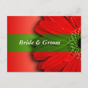 Cartão Postal De Anúncio Red Daisy Salve As Datas