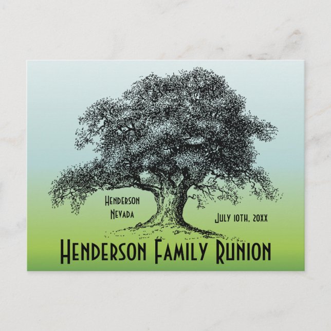 Cartão Postal De Anúncio Reunião de Reunião de Reunião de Reunião de Árvore (Frente)