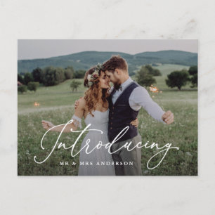 Cartão Postal De Anúncio Romance Apresentando Cartão-postal de Elopement