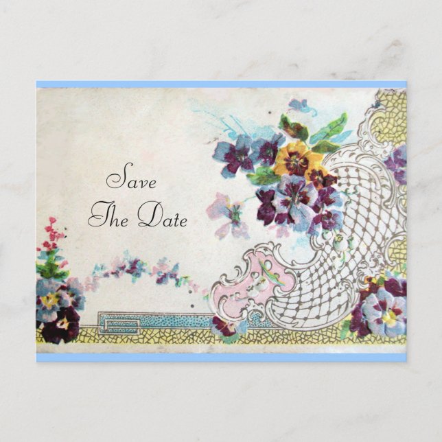 CARTÃO POSTAL DE ANÚNCIO ROMANTICA 2 SALVAR A DATA (Frente)