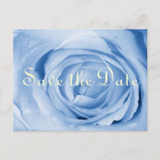 Cartão Postal De Anúncio Rosa Azul Claro Salvar a Data