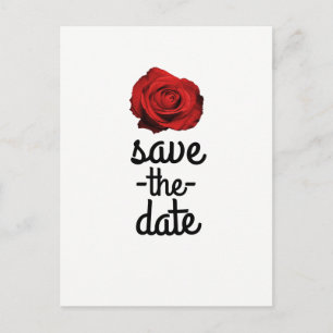 Cartão Postal De Anúncio Rosa Vermelha Branco (Qualquer Cor) Glam Salve a D
