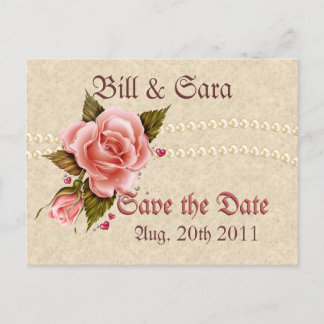 Cartão Postal De Anúncio Rosas Rosa
