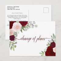 Rosas Vermelhas & Rosas Elegantes Mudança de Plano