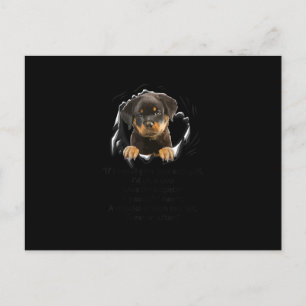 Cartão Postal De Anúncio Rottweiler Puppy Se Eu Pudesse Te Dar Algum Gif En