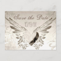 Rustic Wings Angel Heart Vintage Salvar a Data