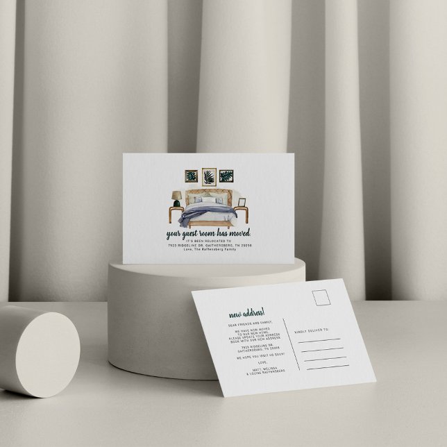 Cartão Postal De Anúncio Sala de Convidados Movimentado Boho Chic Bedroom E (Criador carregado)