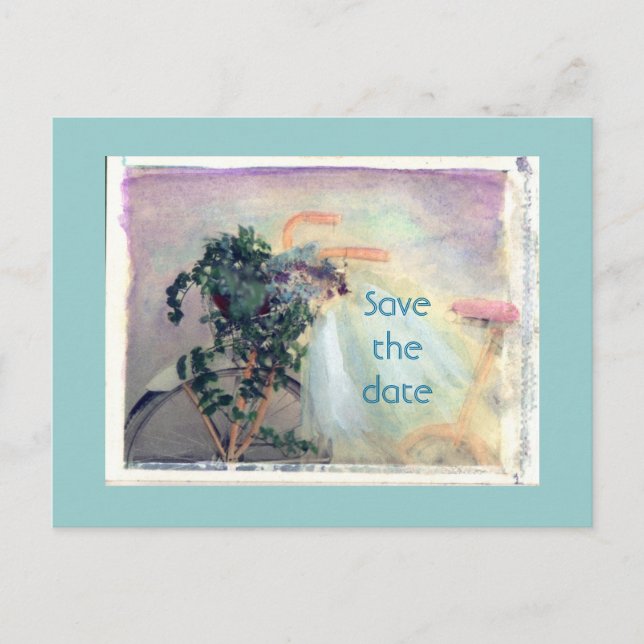 Cartão Postal De Anúncio Salvar a data (Frente)