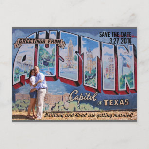 Cartão Postal De Anúncio Salvar a data